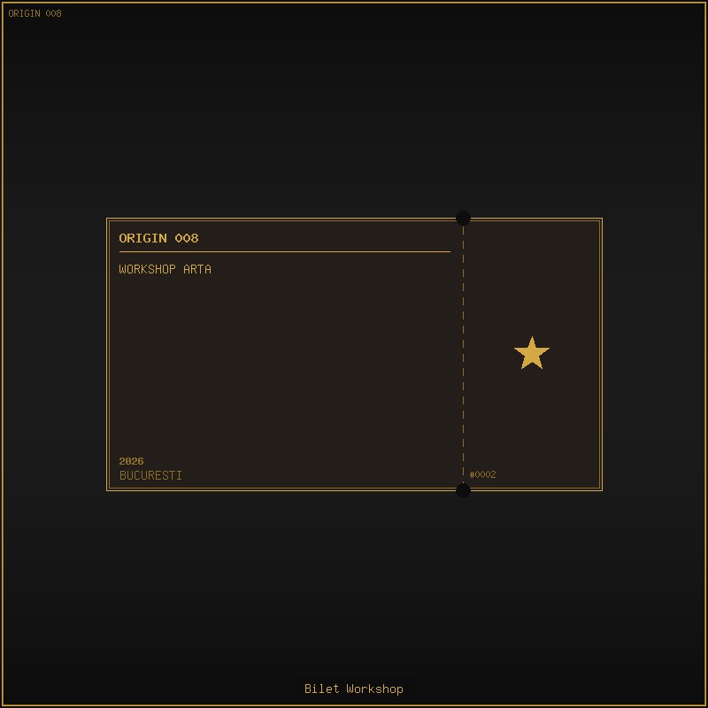 Bilet Workshop Arta Contemporana